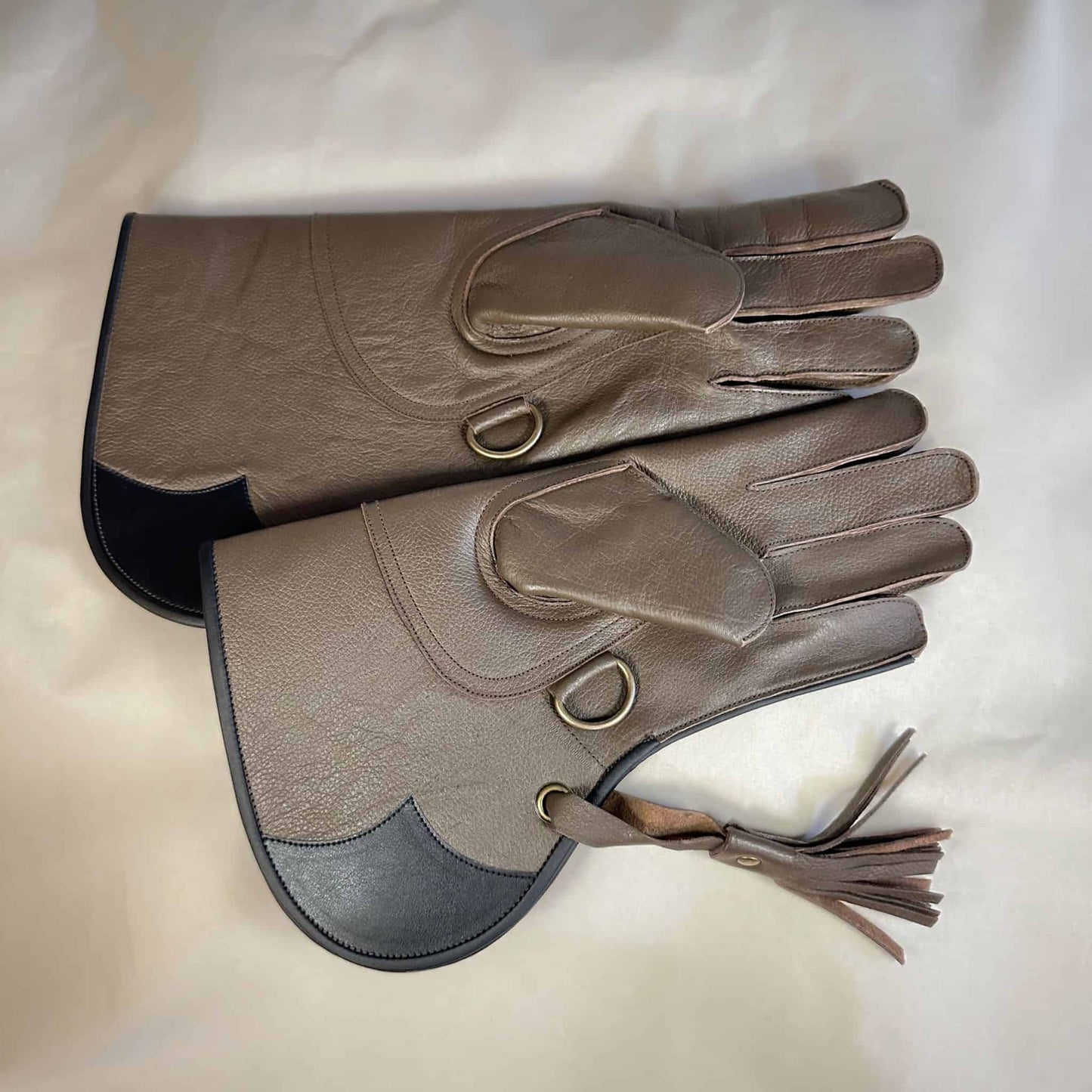 Valhalla Water-Resistant Brown Kangaroo Leather Short Cuff Gauntlet